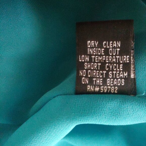 Adrianna Pappell 100% Silk Beaded Babydoll Empire Waist Prom Evening Dress 6 - Picture 15 of 16